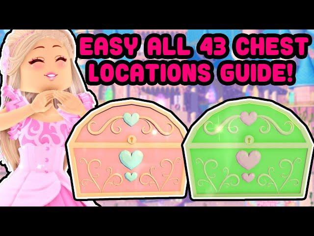 EASY ALL 43 Chest Locations In Royale High Guide Starting Over Episode 2