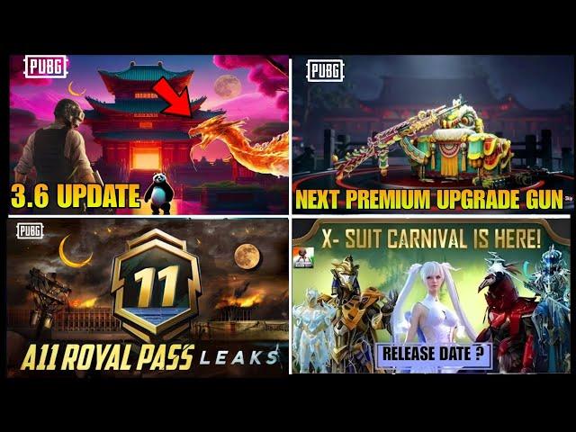  Bgmi 3.6 New Update Leaks | A11 Royal Pass  | Next Premium Crate Upgrade Gun | Bgmi Next X Suit