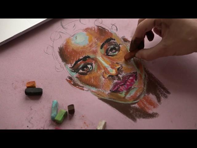 Chalk pastel tutorial: Portrait