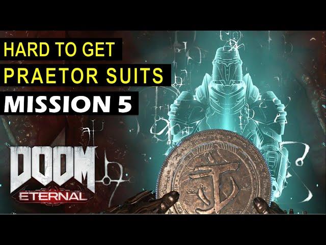 TWO Hard to Find Praetor Suit Points in Mission 5 Super Gore Nest | DOOM ETERNAL (Praetor Location)