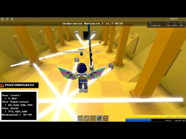 How to beat Underverse Massacre | Sans Multiverse | Roblox