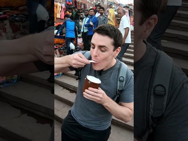 $0.50 Fresh Lassi in Old Delhi, India 