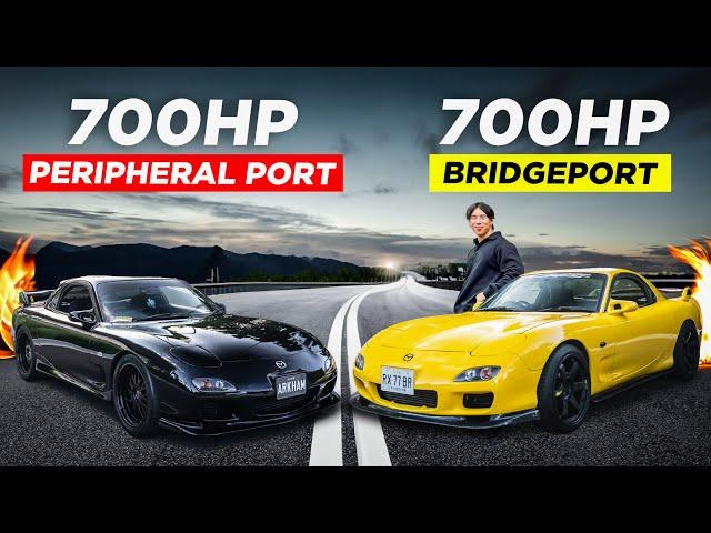 The Ultimate Rotary Engine RX7 RACE: Peripheral Port vs Bridgeport