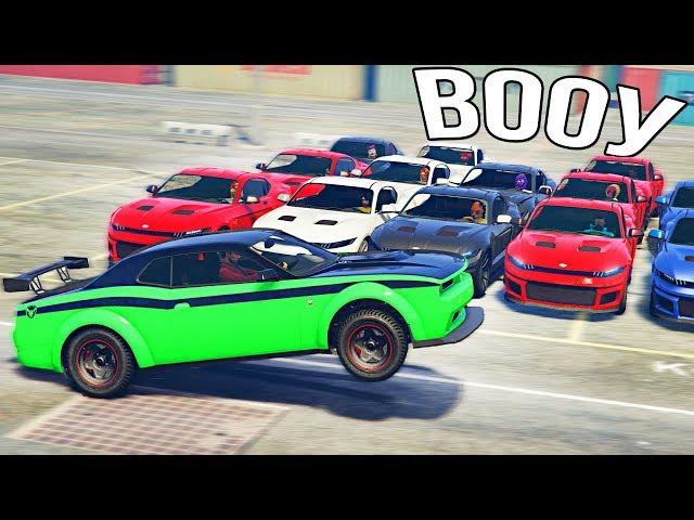 GTA 5 COPS & ROBBERS - 15 Копов зажимают в коробку Dodge из Форсажа!