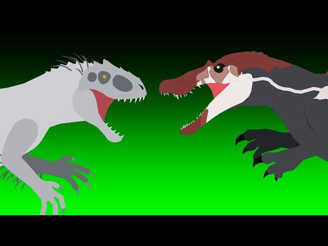 Spinosaurus vs Indominus rex / Stick Nodes animation