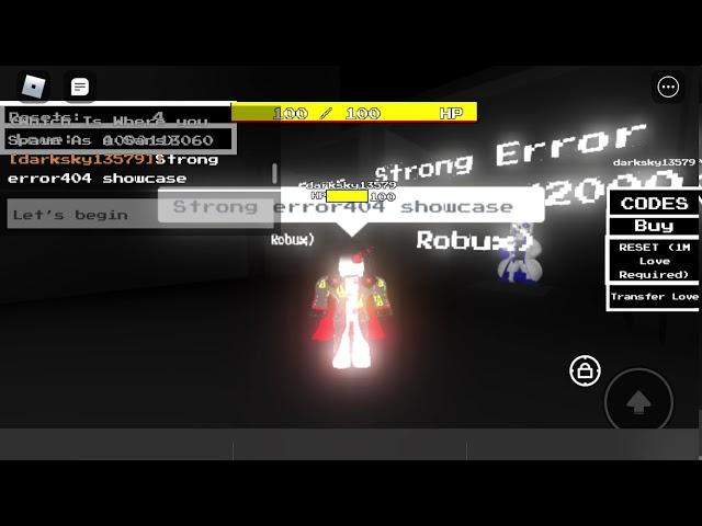 Undertale Multiverse Battles:Strong Error404 Showcase