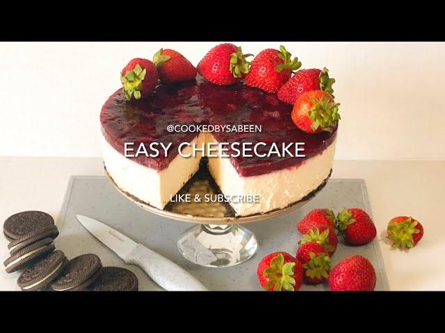 Easy Cheesecake with berries topping.| Cooked by Sabeen