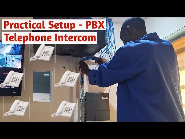 Telephone intercom system practical field demonstrational setup guide