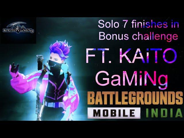 Solo 7 finishes in Bonus challenge FT. KAiTO GaMiNg #bgmi #bonuschallengebgmi #battlegroundsmobile