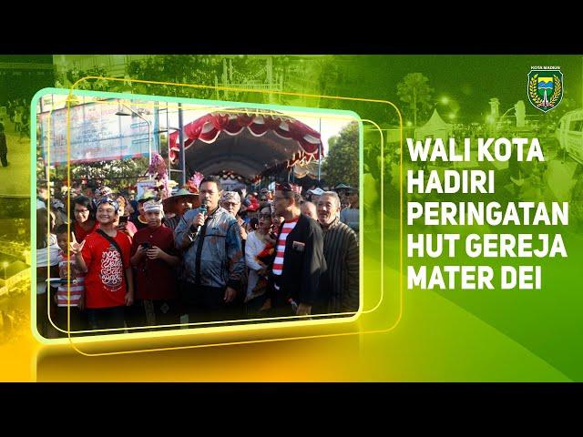 Hadiri Peringatan HUT Gereja Mater Dei, Wali Kota Ikut Jalan Santai Hingga Borong Produk UMKM