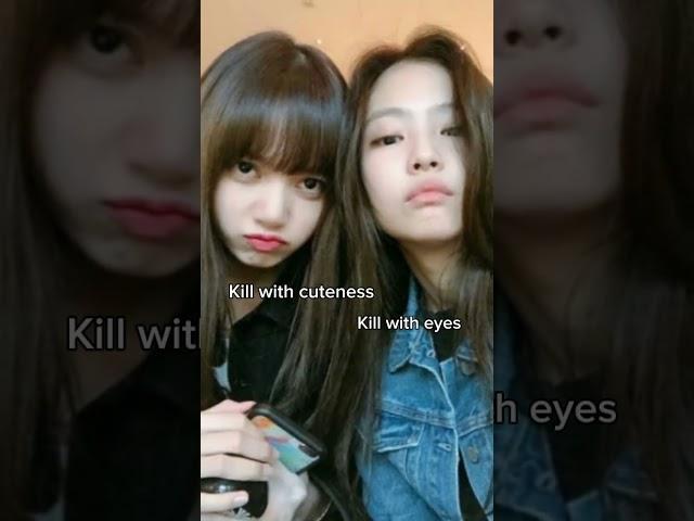 Their cuteness is killing me#blackpink#jennie #lisa #yukichan #yukiedit