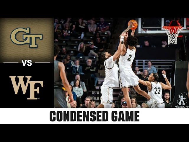 Georgia Tech vs. Wake Forest Condensed Game | 2024-25 ACC Men's Basketball