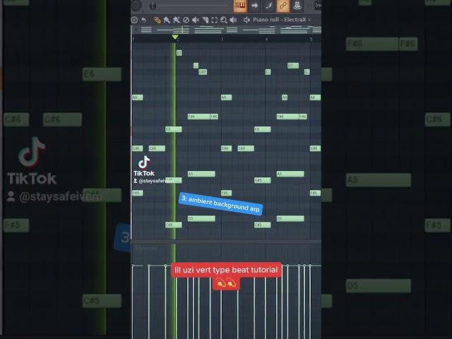 VIRTUAL LIL UZI VERT TYPE BEAT TUTORIAL IN 1 MINUTE  #shorts