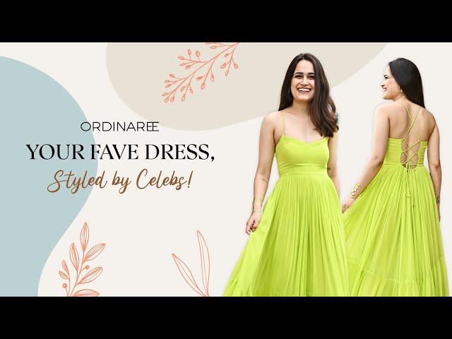 Celebrity Styling Tips For Slime Green Backless Dress | Ordinaree