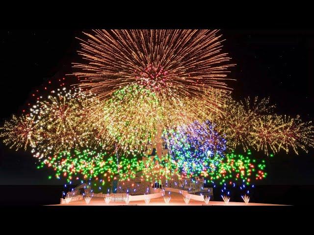 Disney Dreams in the Sky | Epic Fireworks Display Simulation