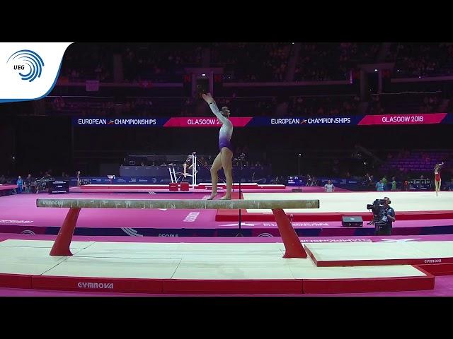 Alessia GRESSER (SUI) - 2018 Artistic Gymnastics Europeans, junior qualification beam