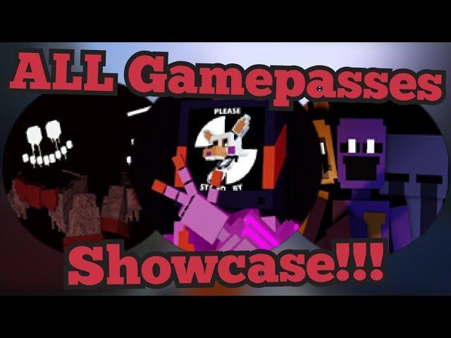 Showcasing ALL Gamepasses!!! | Fazbear's Revamp RP P2 | Roblox