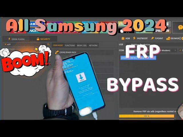 SAMSUNG A24 FRP BYPASS 2024 FIX ADB ENABLE FAIL/ALL SAMSUNG 2024 FRP BYPASS One CLICK