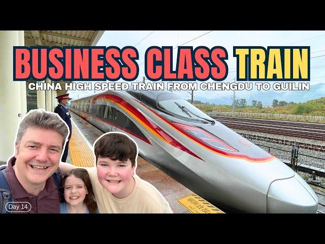 CHINA HIGH SPEED BUSINESS CLASS TRAIN From Chengdu to Guilin