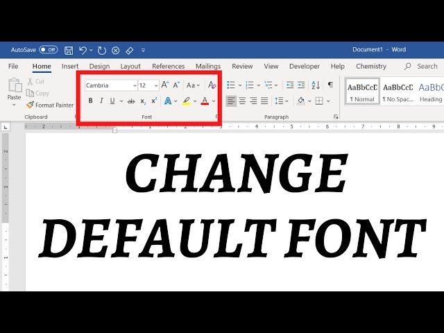 How to change default font in Word Set your favourite font as default in Word