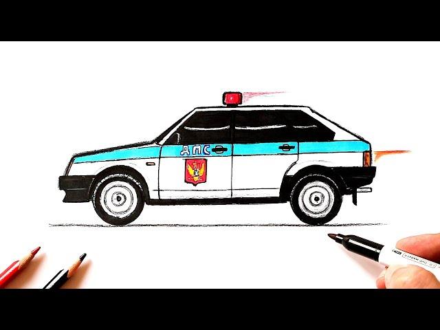 How to draw a Vaz 2109 DPS