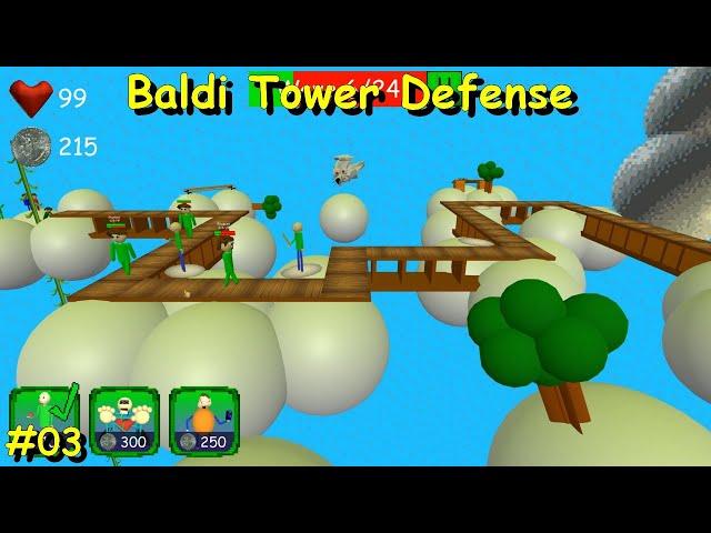 Baldi Tower Defense: Cloudy's Domain Alpha1 part3 - Baldi's Basics fangame