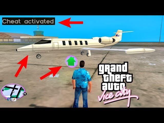 How To Get Airplane in GTA Vice City? Hidden Place | GTAVC Secret Plane Cheats & Myths