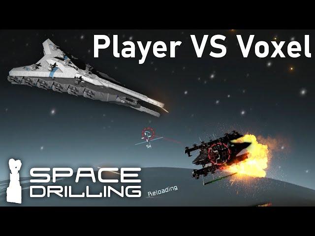 PVV PLAYER VS VOXEL - Space Engineers Fight