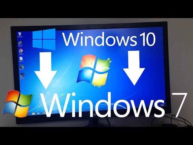 Downgrading from Windows 10 to Windows 7! (On my PC! Actual Hardware!)