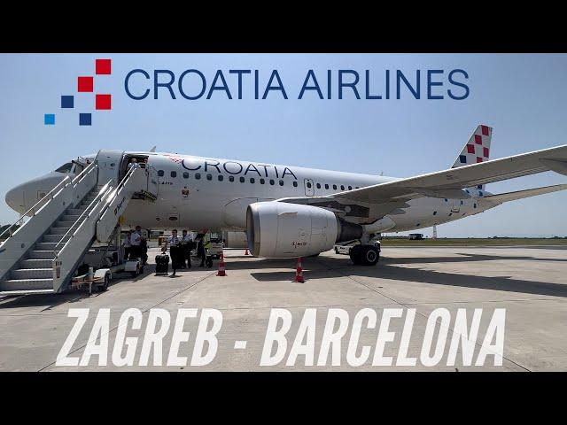 Star Alliance’s Smallest Airline | Croatia Airlines Airbus A319 | Zagreb to Barcelona | Trip Report