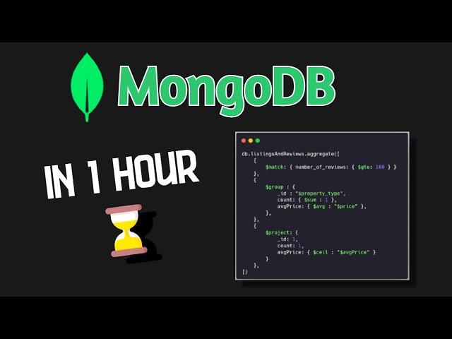 MongoDB Crash Course 2023