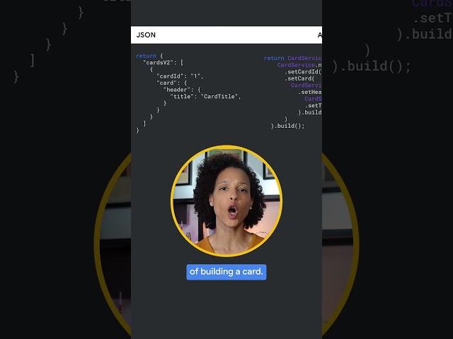 Google Chat apps and Google Apps Script's Card Service #shorts
