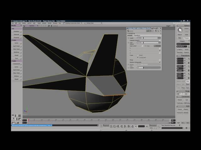 Softimage XSI  Extrude Along Axis Extrude along Curve