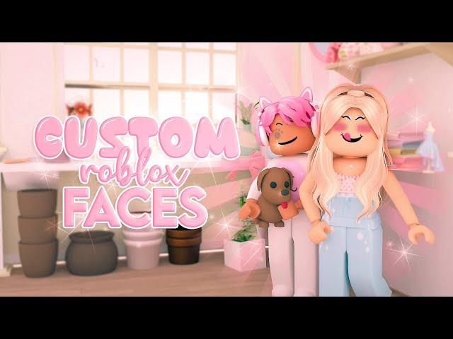How to make a CUSTOM Roblox Face AND wear it on your avatar ‧₊˚