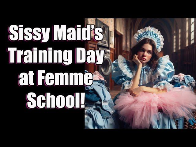 ASMR: Sissy Maid's Training Day at Feminization School! | FLR CD TG MTF