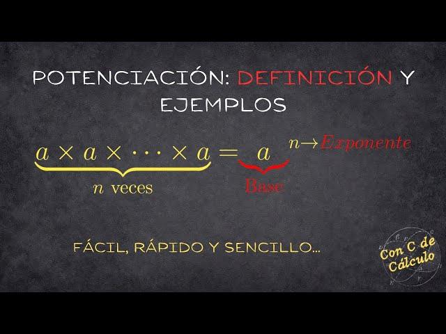 ¿Qué es la Potenciación? | Ahora si entenderás la Potenciación.