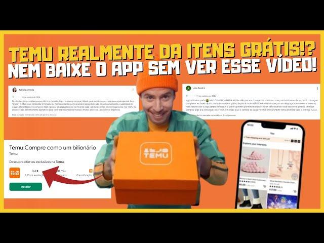 TEMU ITENS GRATIS TÁTICA USADA PELA PLATAFORMA PRA TE FAZER BAIXAR O APP E NÃO GANHAR NADA !