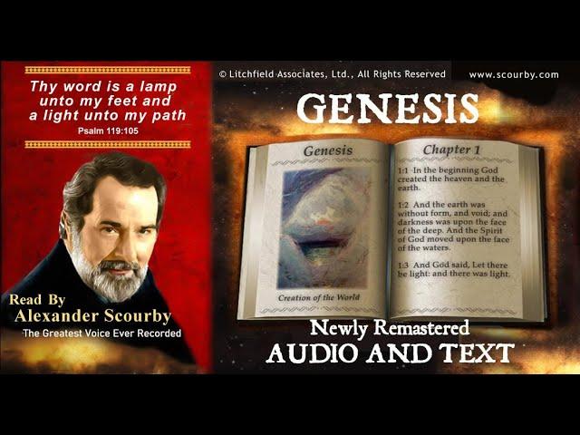 1 | Book of Genesis | Read by Alexander Scourby | AUDIO & TEXT | FREE  on YouTube | GOD IS LOVE!