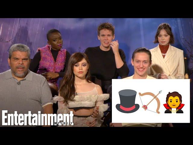 'Wednesday' Cast Guess Tim Burton Projects Using Only Emojis | Entertainment Weekly