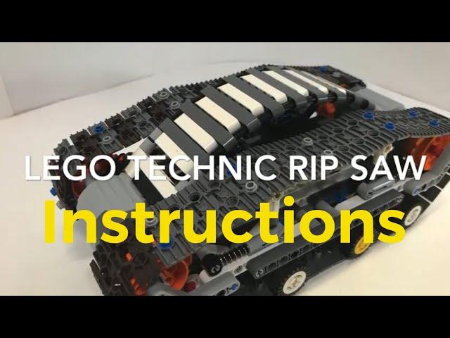 LEGO technic rip saw (instructions)