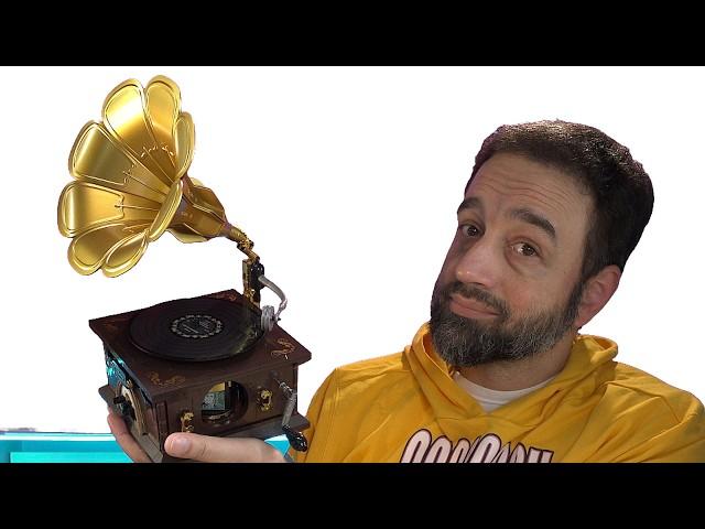 Pantasy brand Retro Gramophone brick-built record player set review (not sponsored)