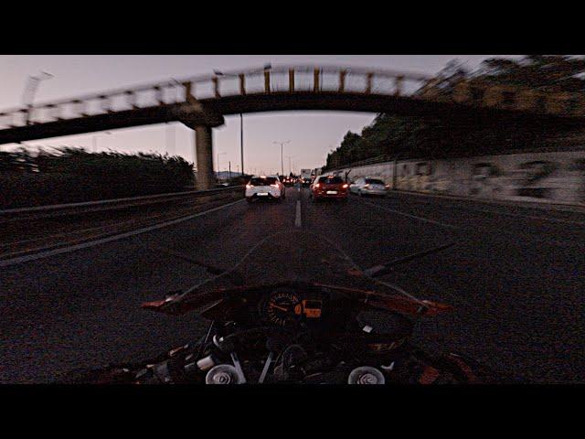 GSXR traffic ride at Dawn