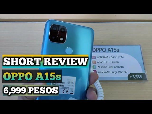 OPPO A15s 4GB RAM 64GB ROM STORAGE 6,999 PRICE ANG MURA LANG PANALO SA SPECS | JAYSON PERALTA