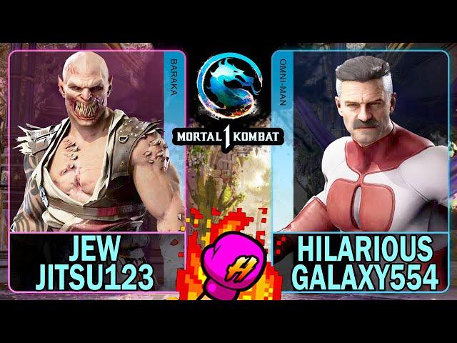 MK1 Jew Jitsu123 (BARAKA) VS Hilarious Galaxy554 (OMNI-MAN)Mortal Kombat 14K 60ᶠᵖˢ