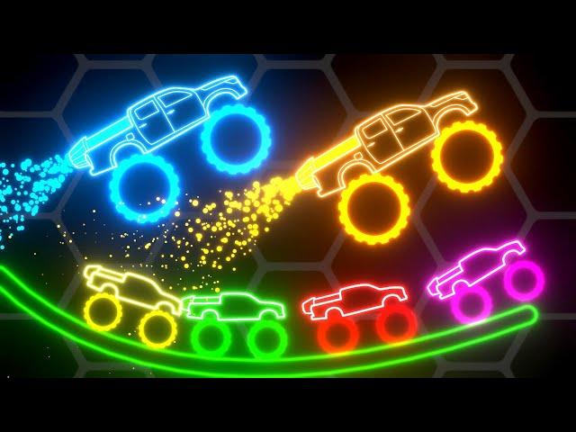 Neon Jet Trucks Survival Race