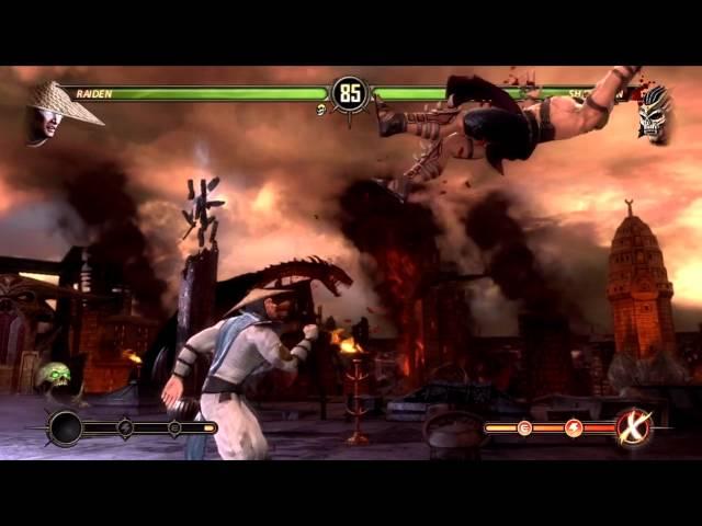 Mortal Kombat 9 - How to beat Shao Kahn with Raiden (Very Easy Way)