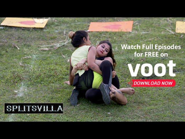 Splitsvilla Task Fest | Arushi Dutta Vs Roshini - The Wrestling Match