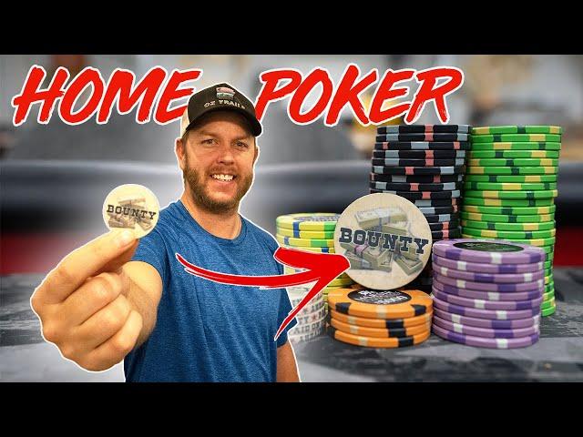 My Deep Stack, Freeze Out, BOUNTY Poker Tournament - How I Host my Annual Home Poker Tournament!