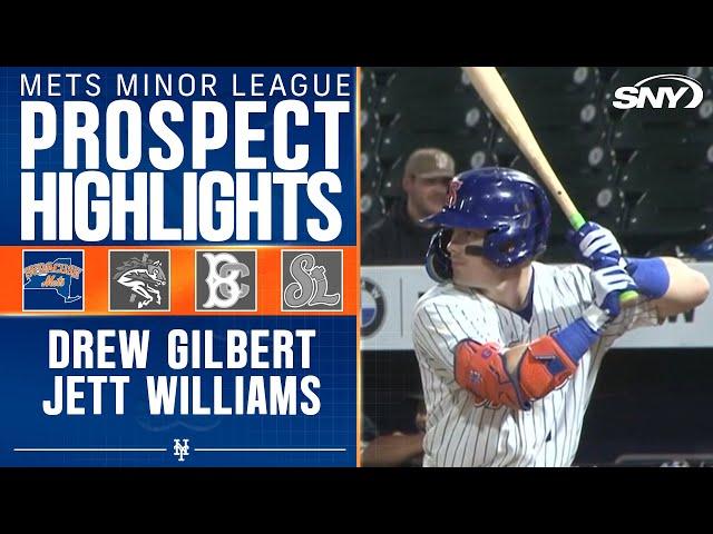 Mets prospects Drew Gilbert & Jett Williams  go 4-for-8 on Wednesday night in Syracuse | SNY