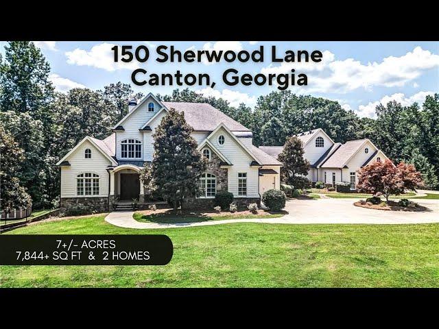 Unique 2-home estate property on 7 acres- 150 Sherwood Ln Canton Georgia